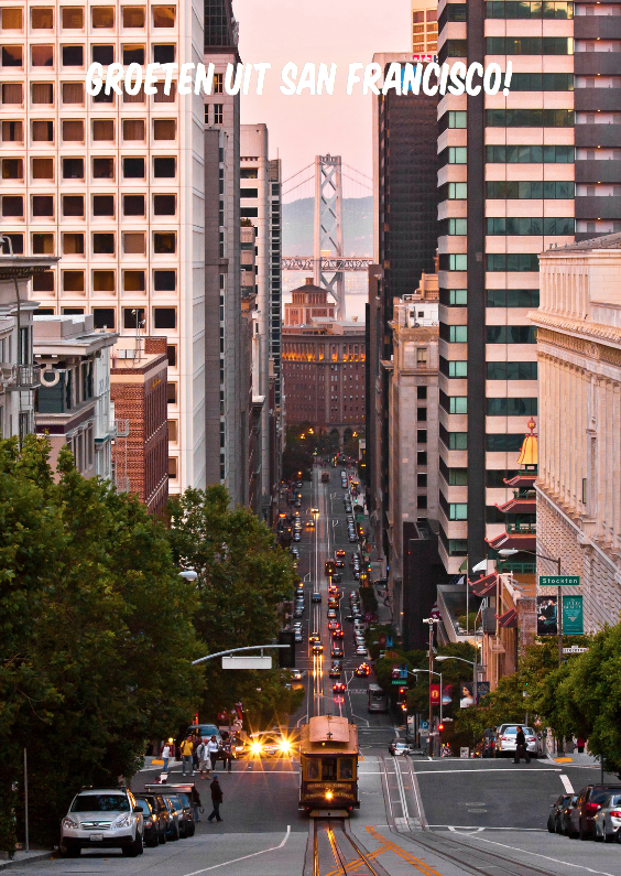 Groeten uit San Francisco - Vakantiekaarten Vakantiekaarten - Groeten uit San Francisco