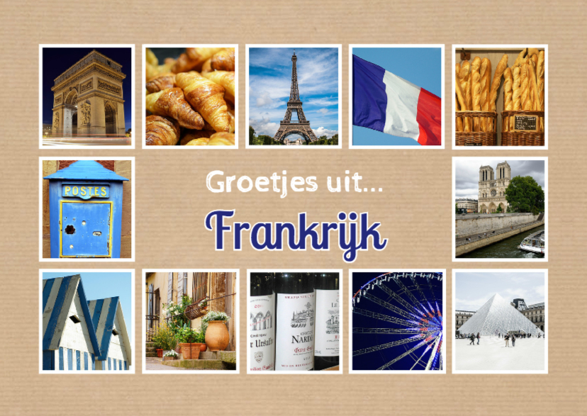 Groetjes uit Frankrijk - DH - Vakantiekaarten Vakantiekaarten - Groetjes uit Frankrijk - DH