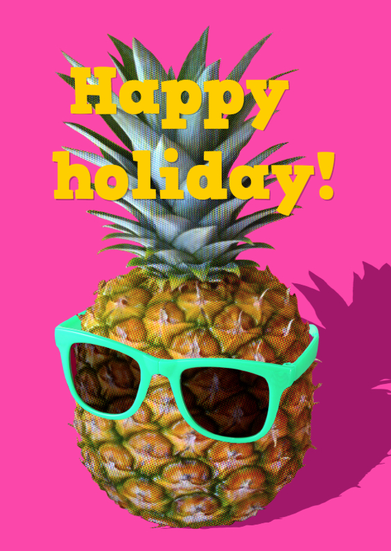 holiday ananas - Vakantiekaarten Vakantiekaarten - holiday ananas