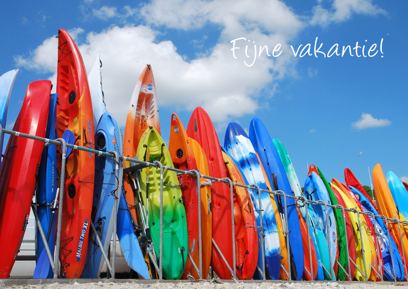 Kleurrijke Surfplanken - Vakantiekaarten Vakantiekaarten - Kleurrijke Surfplanken