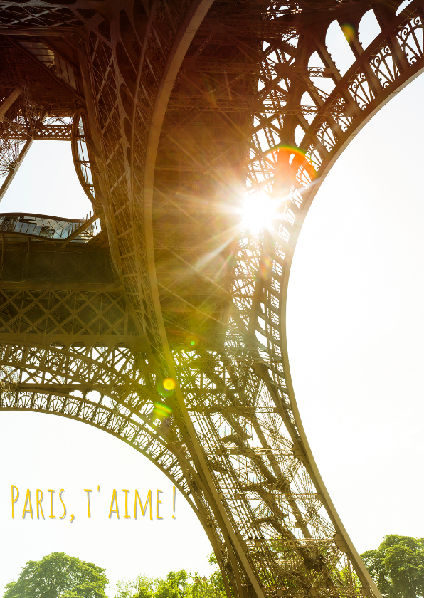 Paris, t'aime - Vakantiekaarten Vakantiekaarten - Paris, t'aime