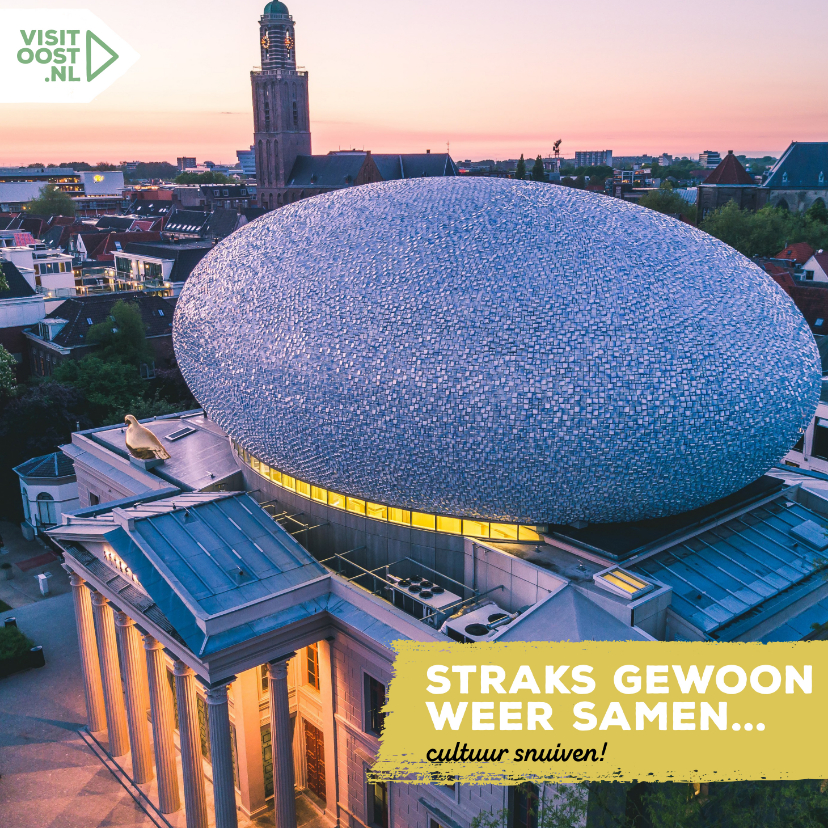 Straks gewoon weer samen cultuur snuiven vierkant - Vakantiekaarten Vakantiekaarten - Straks gewoon weer samen cultuur snuiven vierkant
