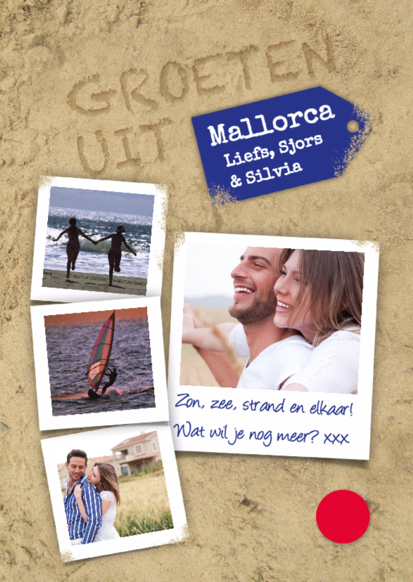 Strandvakantie met foto's-isf - Vakantiekaarten Vakantiekaarten - Strandvakantie met foto's-isf