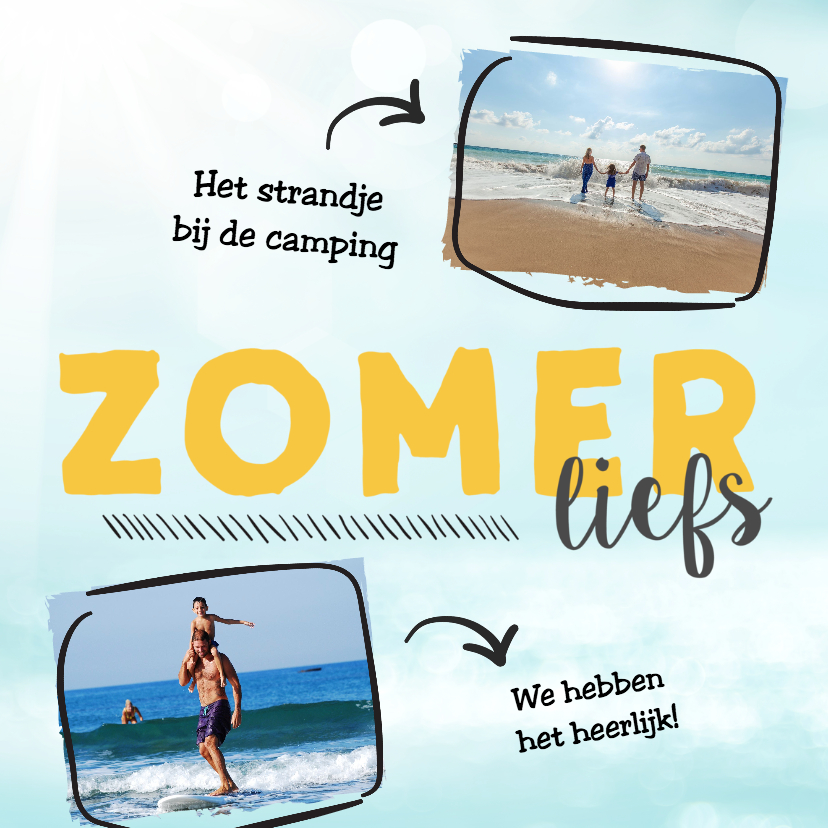 Vakantie groetjes met eigen foto - Vakantiekaarten Vakantiekaarten - Vakantie groetjes met eigen foto