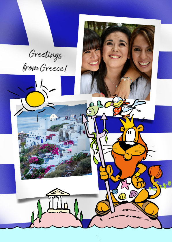 Vakantiekaarten - Vakantie Loeki in Griekenland - A