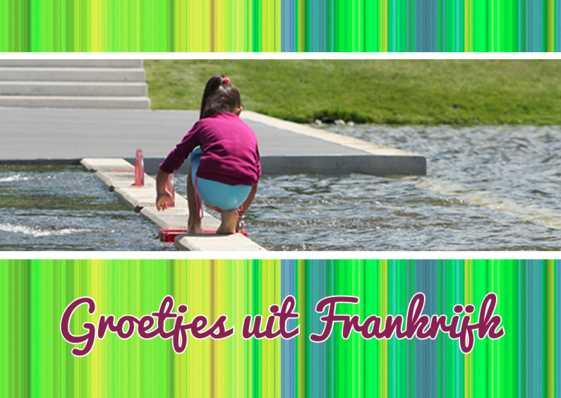 vakantie spelen met water 2 - Vakantiekaarten Vakantiekaarten - vakantie spelen met water 2