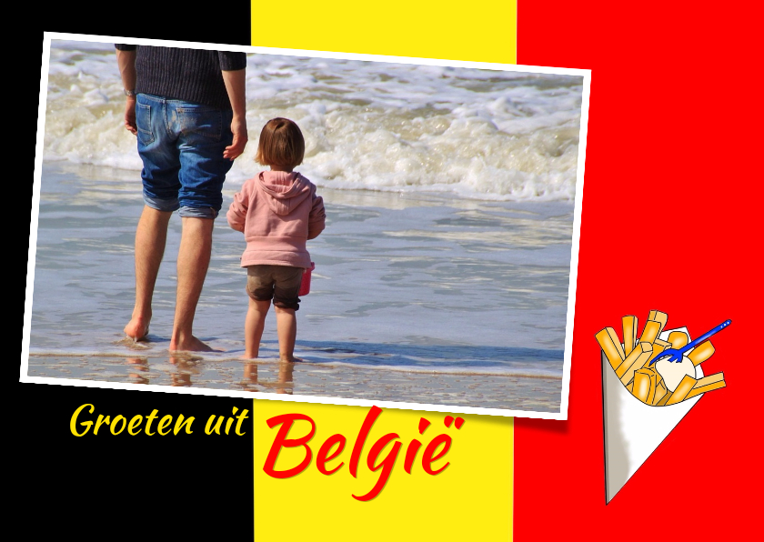 Vakantiekaarten - Vakantie - Vlag België