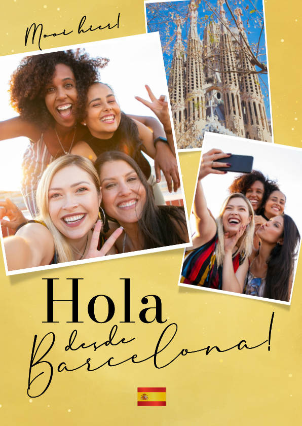 Vakantiegroet stedentrip Barcelona 'Hola desde Barcelona' - Vakantiekaarten Vakantiekaarten - Vakantiegroet stedentrip Barcelona 'Hola desde Barcelona'