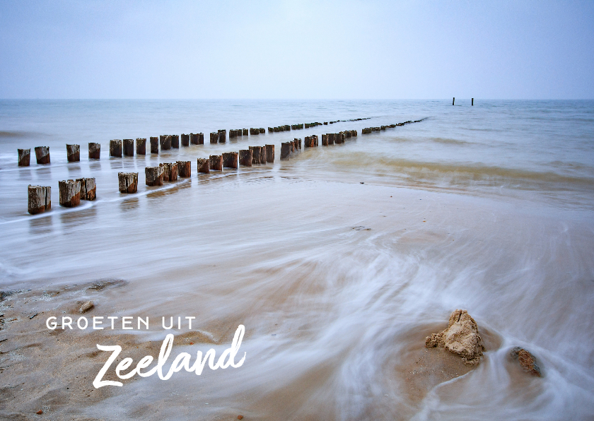 Vakantiekaarten - Vakantiegroet strand Zoutelande