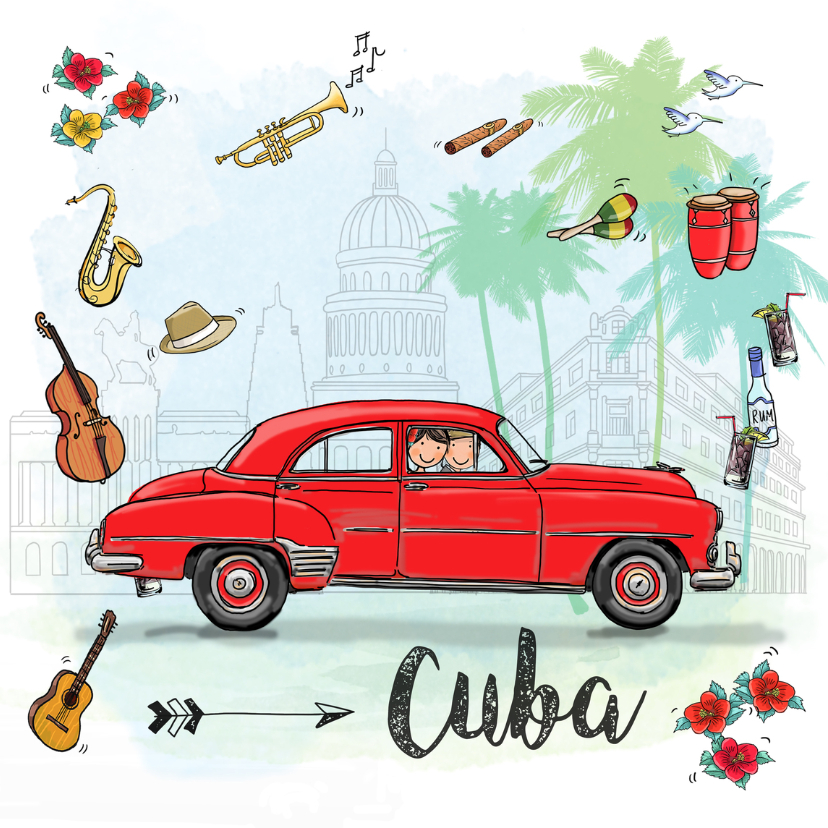 Vakantiekaarten - Vakantiekaart Cuba