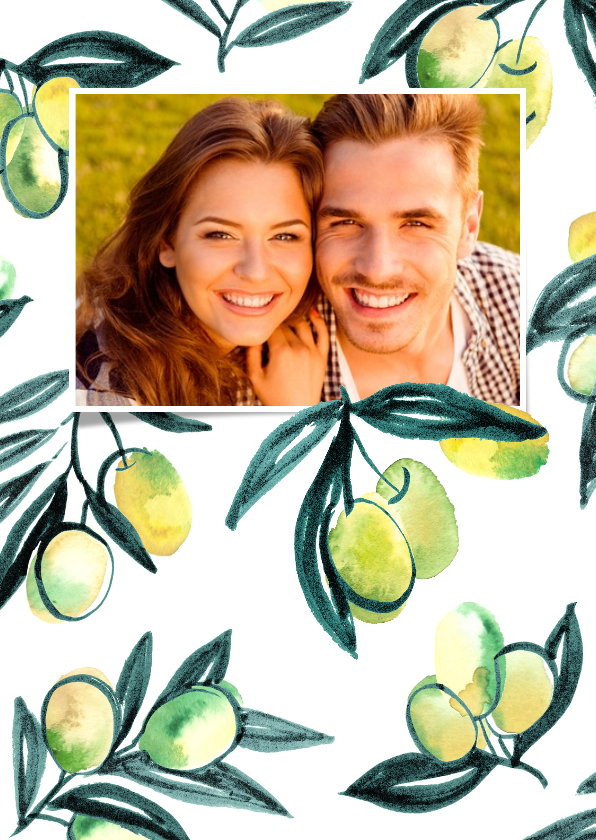 Vakantiekaart Griekse olijven - Vakantiekaarten Vakantiekaarten - Vakantiekaart Griekse olijven