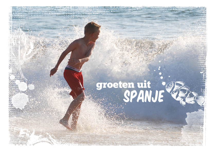 Vakantiekaart groeten uit Spanje - Vakantiekaarten Vakantiekaarten - Vakantiekaart groeten uit Spanje