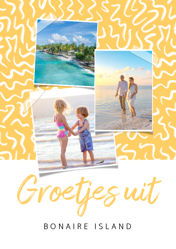 Vakantiekaarten - Vakantiekaart groetjes uit met fotocollage 