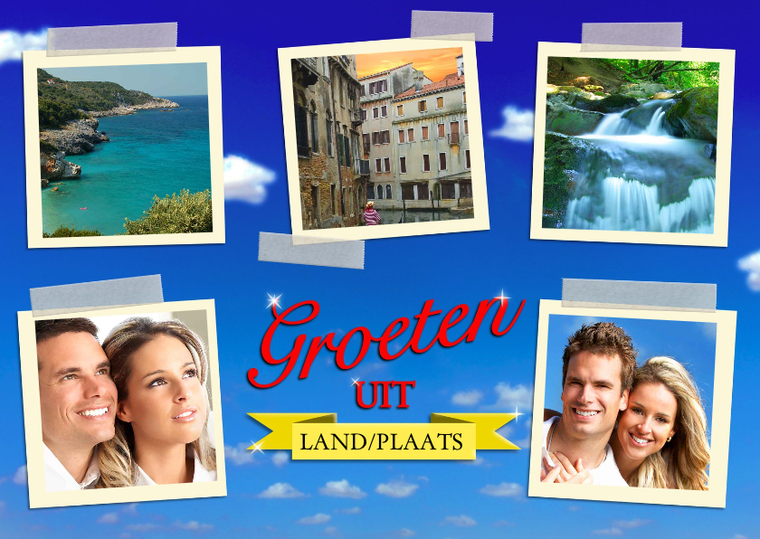 Vakantiekaart met zelf te kiezen bestemming - Vakantiekaarten Vakantiekaarten - Vakantiekaart met zelf te kiezen bestemming