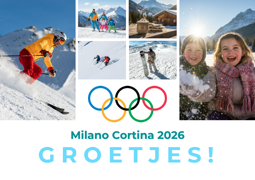 Vakantiekaarten - Vakantiekaart Olympia Milano Cortina 2026