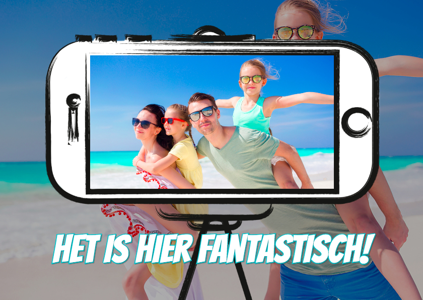 Vakantiekaart selfie - SG - Vakantiekaarten Vakantiekaarten - Vakantiekaart selfie - SG