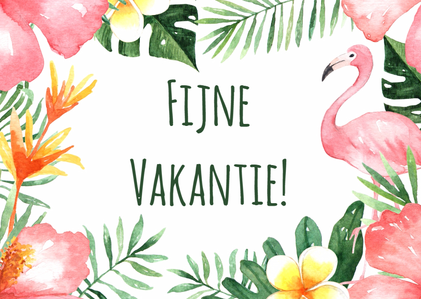 Vakantiekaarten - Vakantiekaart Tropical - WW