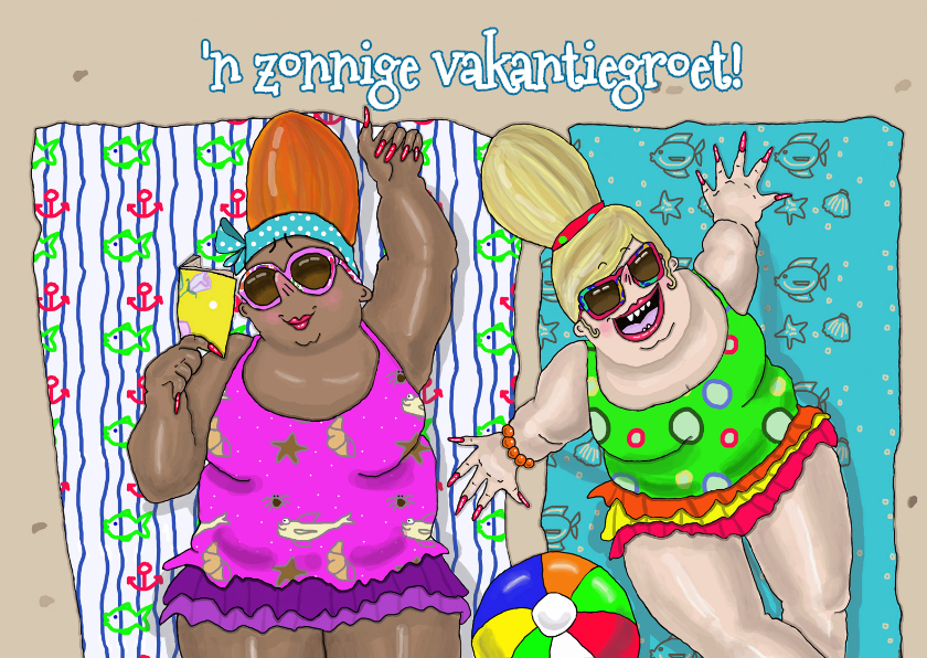 Vakantiekaarten - Vakantiekaart Zomerzon