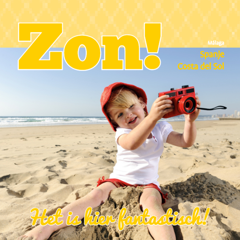 Vakantiekaart Zon! - BK - Vakantiekaarten Vakantiekaarten - Vakantiekaart Zon! - BK