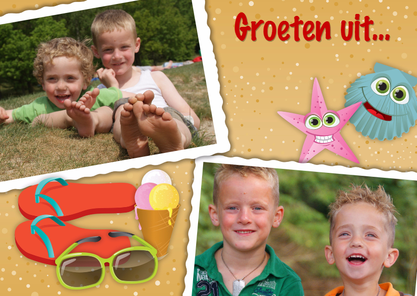 YVON groeten uit strand zon zee - Vakantiekaarten Vakantiekaarten - YVON groeten uit strand zon zee