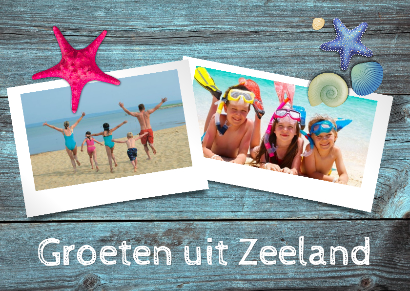 zeesterren vakantiekaart - Vakantiekaarten Vakantiekaarten - zeesterren vakantiekaart
