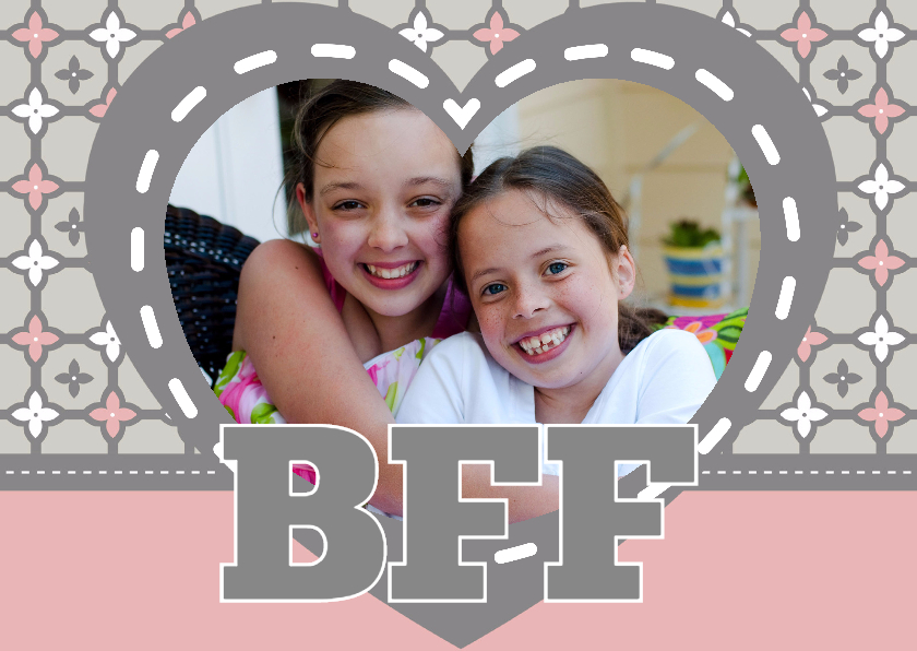 BFF Best Friends Forever - BK - Valentijnskaarten Valentijnskaarten - BFF Best Friends Forever - BK