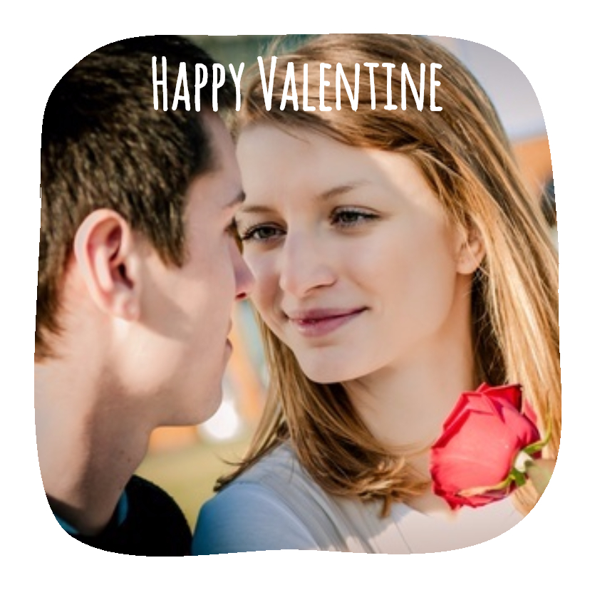 Collage Happy Valentine - BK - Valentijnskaarten Valentijnskaarten - Collage Happy Valentine - BK