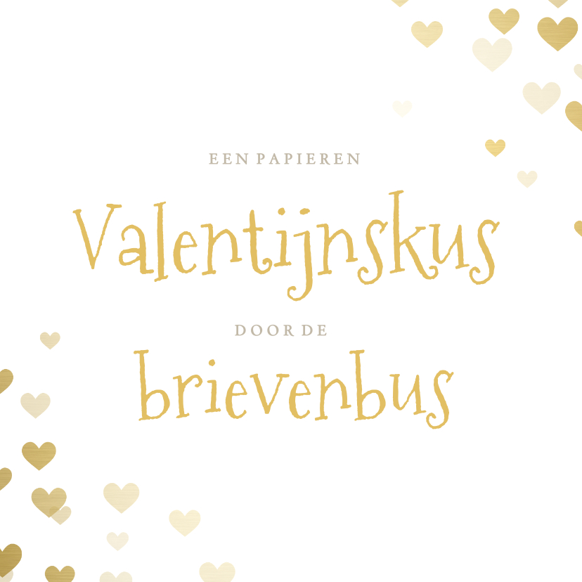 Valentijnskaarten - Corona Valentijnskaart - papieren kus door de brievenbus