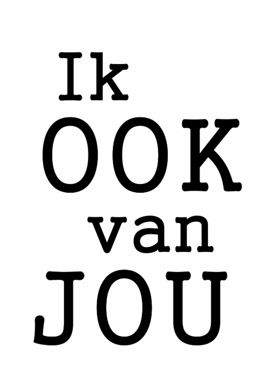 Ik ook - Valentijnskaarten Valentijnskaarten - Ik ook