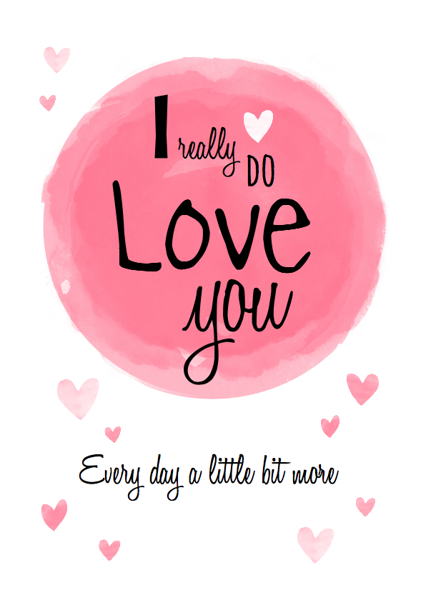 Valentijnskaarten - Liefdeskaart ... echte liefde
