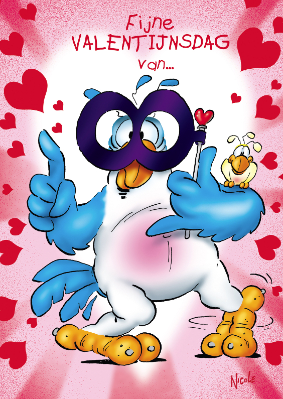 rocco valentij 3 papegaai met bril - Valentijnskaarten Valentijnskaarten - rocco valentij 3 papegaai met bril