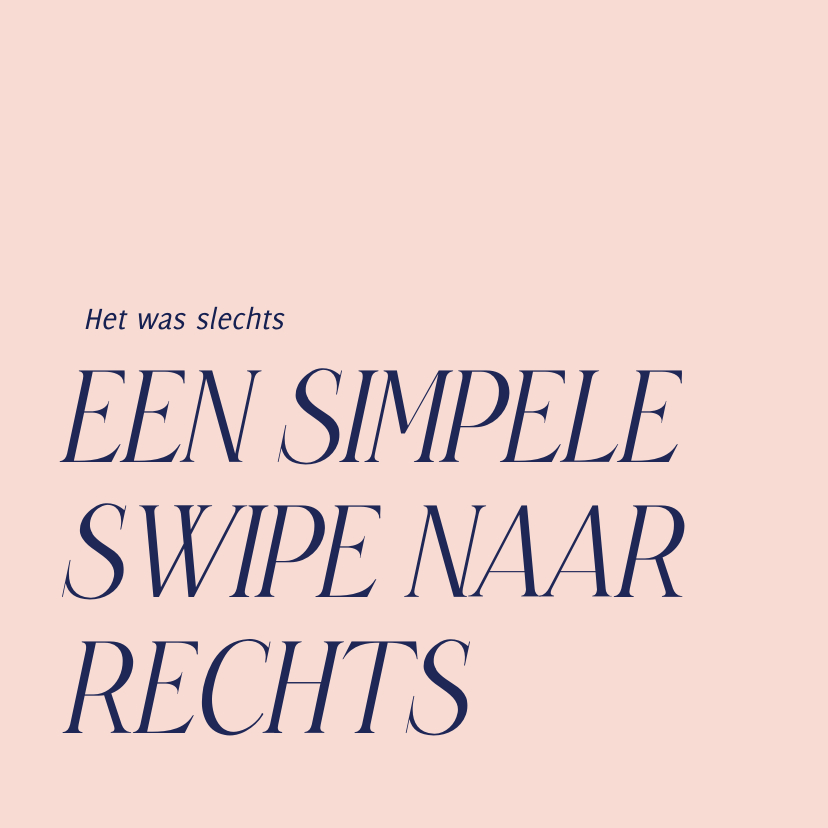 Valentijnskaarten - Trendy valentijnskaart een simpele swipe