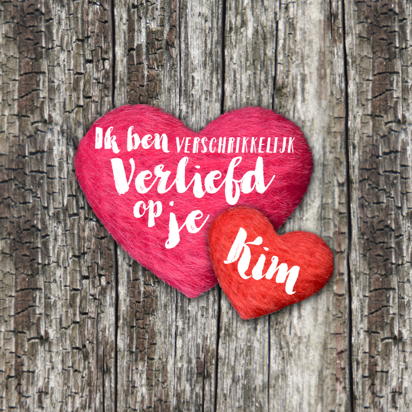 Valentijnskaarten - Valentijn harten liefde eigen tekst