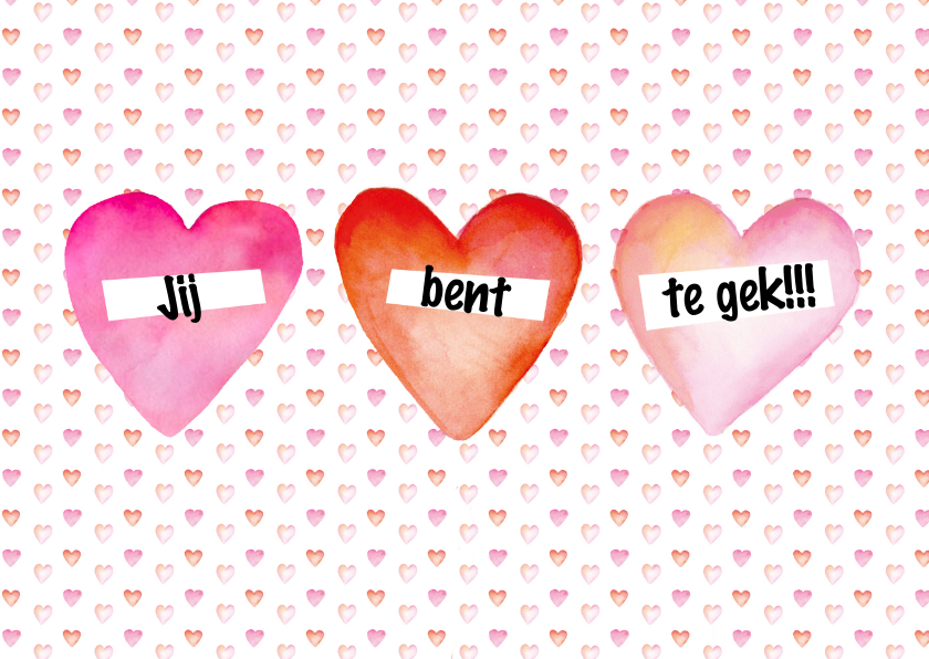 Valentijnskaarten - Valentijn hartjes tekst