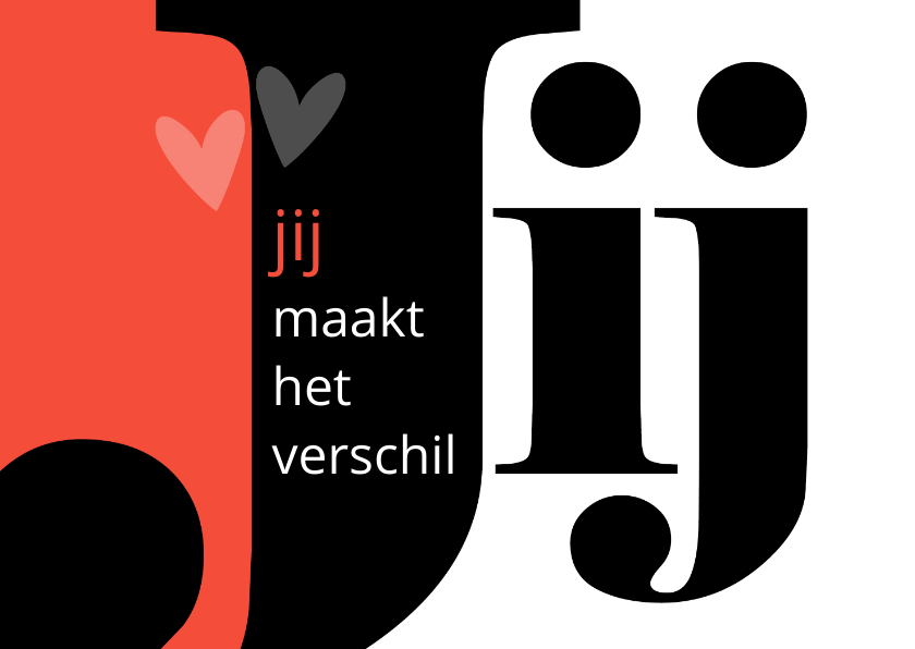 Valentijn Jij maakt het verschil - Valentijnskaarten Valentijnskaarten - Valentijn Jij maakt het verschil