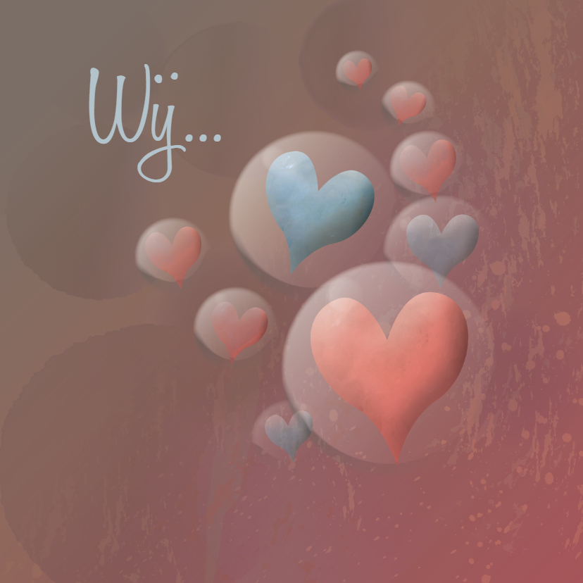 Valentijn - Love & Bubbles - MW - Valentijnskaarten Valentijnskaarten - Valentijn - Love & Bubbles - MW