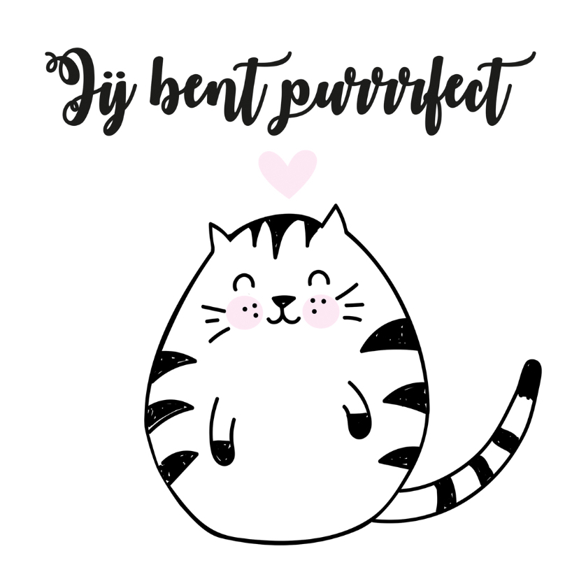 Valentijn purrrfect - Valentijnskaarten Valentijnskaarten - Valentijn purrrfect