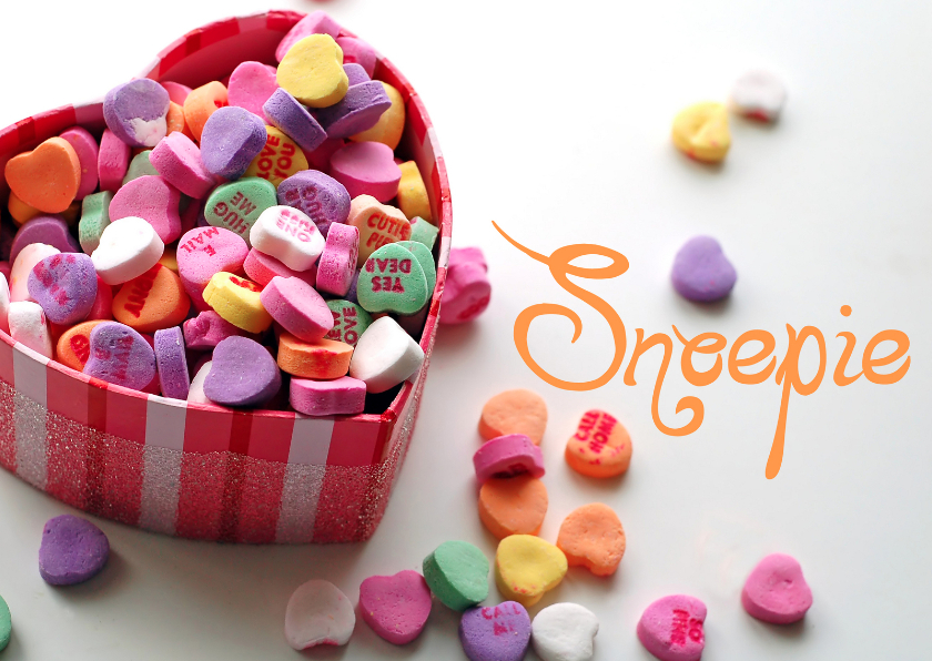 Valentijn snoepje - Valentijnskaarten Valentijnskaarten - Valentijn snoepje