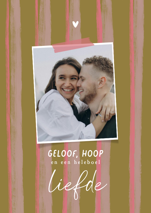 Valentijnskaart christelijk geloof hoop liefde foto strepen - Valentijnskaarten Valentijnskaarten - Valentijnskaart christelijk geloof hoop liefde foto strepen