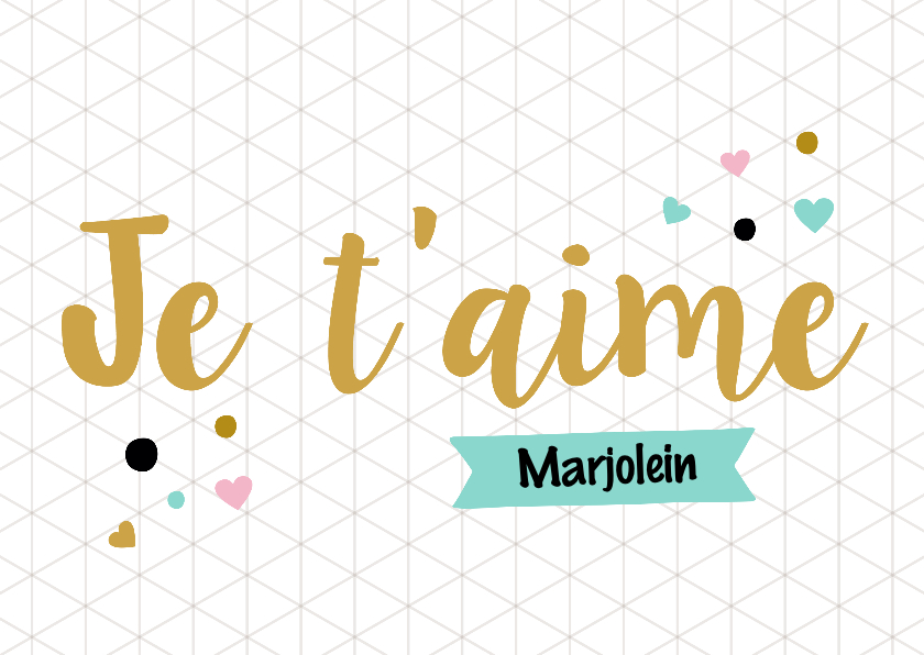 Valentijnskaart Franse tekst - Valentijnskaarten Valentijnskaarten - Valentijnskaart Franse tekst