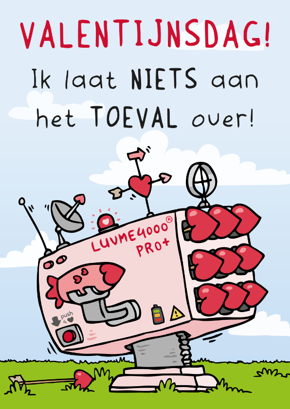Valentijnskaart - Geen toeval - Valentijnskaarten Valentijnskaarten - Valentijnskaart - Geen toeval