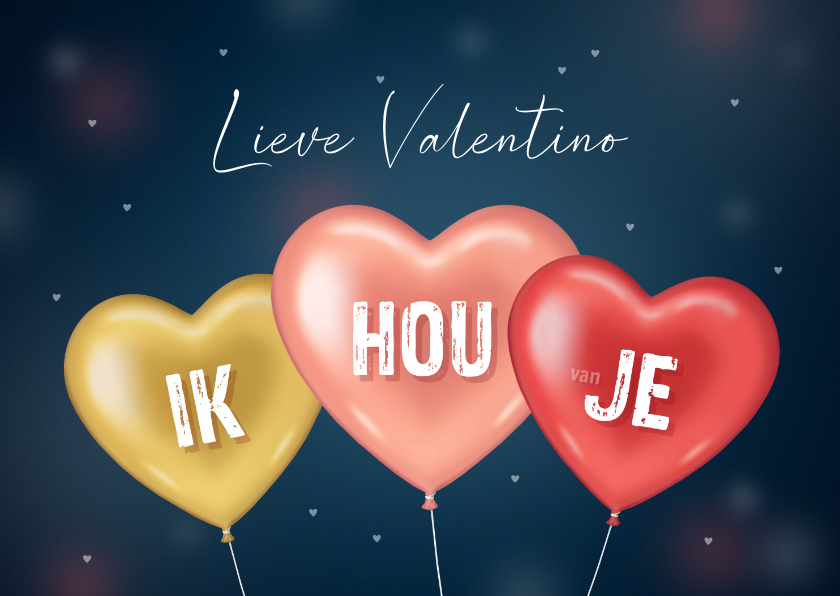 Valentijnskaarten - Valentijnskaart ik hou je