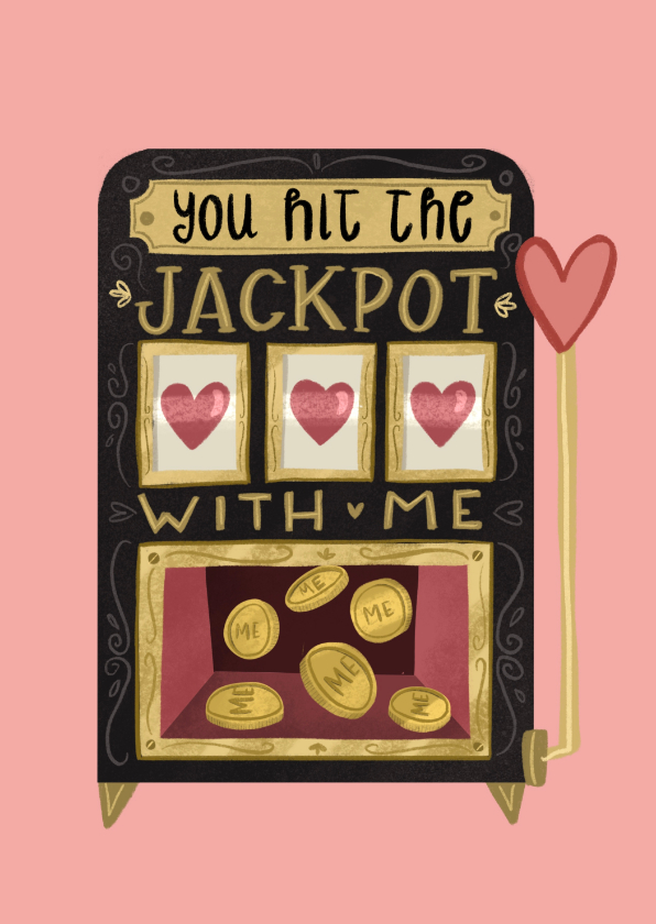 Valentijnskaarten - Valentijnskaart jackpot