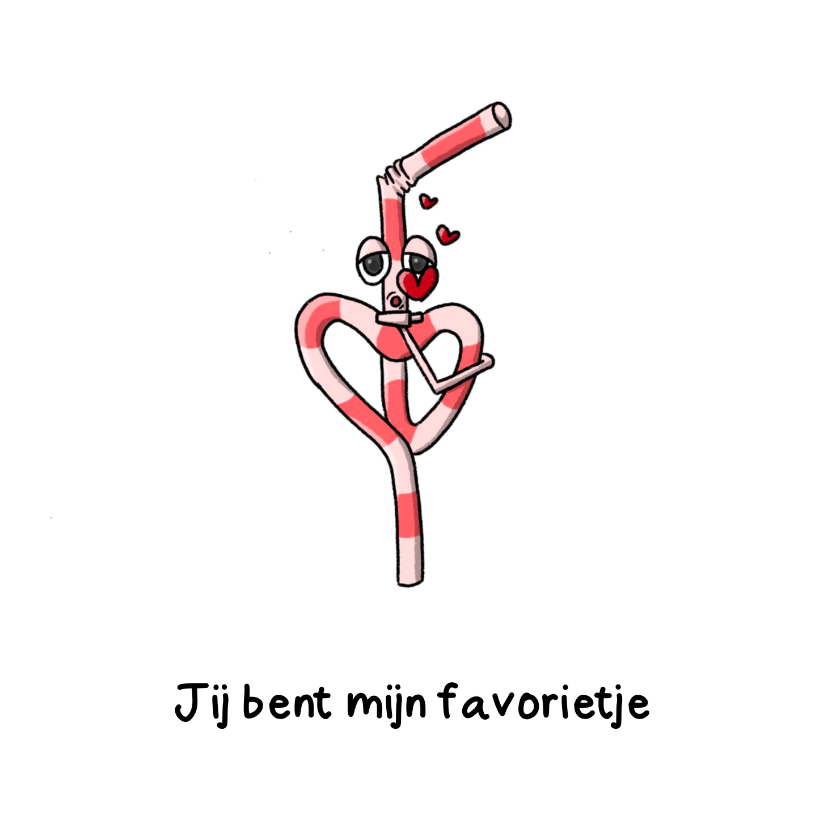 Valentijnskaart jij bent mijn favorietje - Valentijnskaarten Valentijnskaarten - Valentijnskaart jij bent mijn favorietje