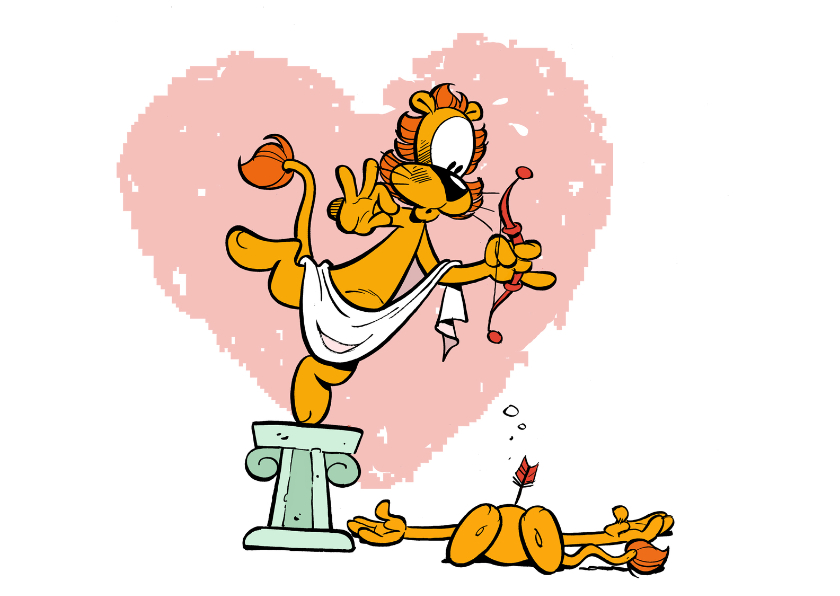 Valentijnskaart Loeki Cupido A - Valentijnskaarten Valentijnskaarten - Valentijnskaart Loeki Cupido A
