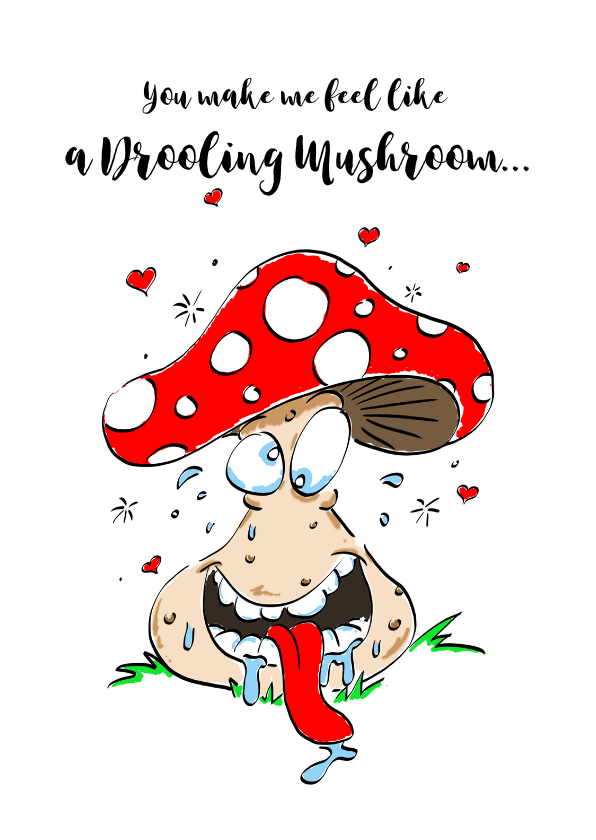 Valentijnskaart Mushroom - Valentijnskaarten Valentijnskaarten - Valentijnskaart Mushroom