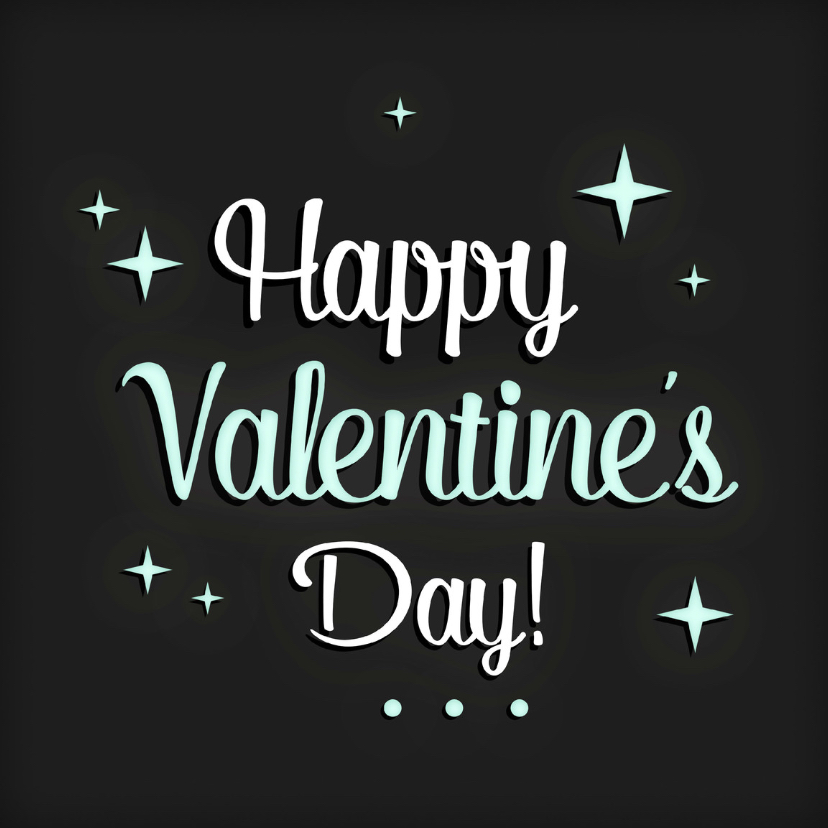 Valentijnskaart sterren Letters - Valentijnskaarten Valentijnskaarten - Valentijnskaart sterren Letters