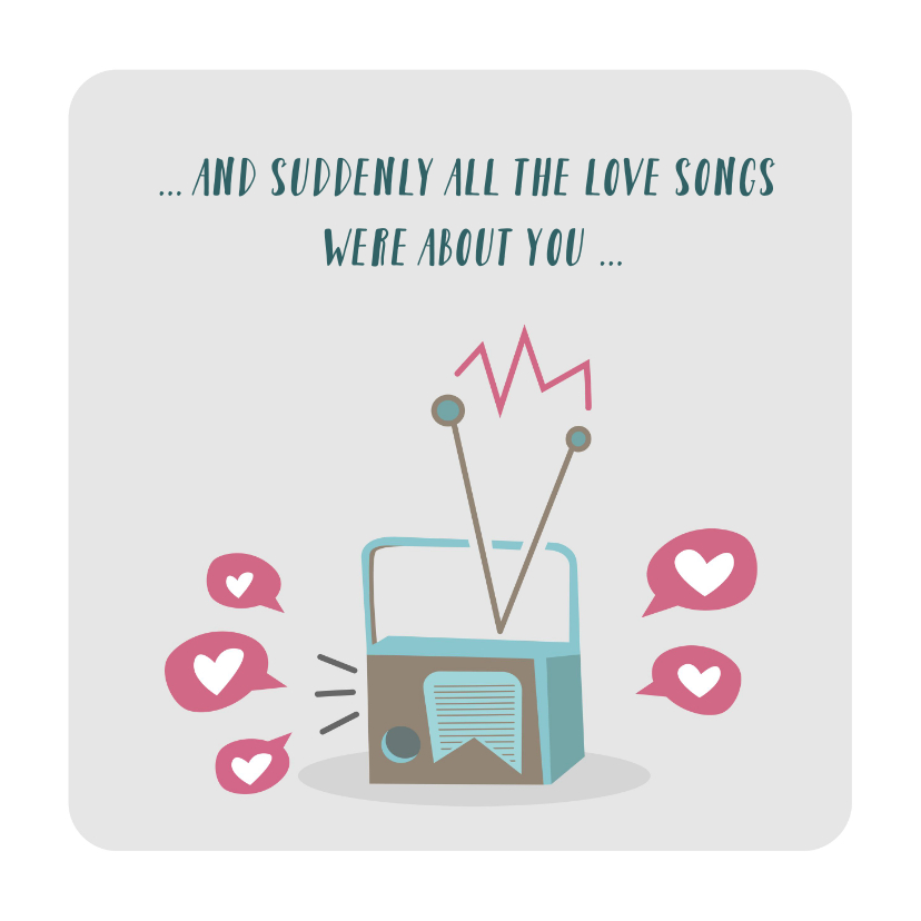 Valentijnskaart voor de muziekliefhebber - Valentijnskaarten Valentijnskaarten - Valentijnskaart voor de muziekliefhebber