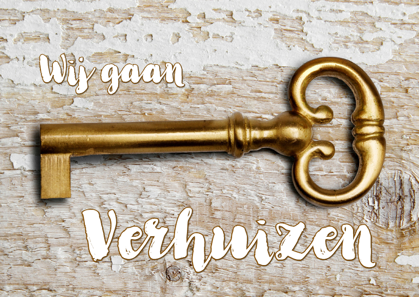 Adreswijziging Gouden Sleutel OT - Verhuiskaarten Verhuiskaarten - Adreswijziging Gouden Sleutel OT