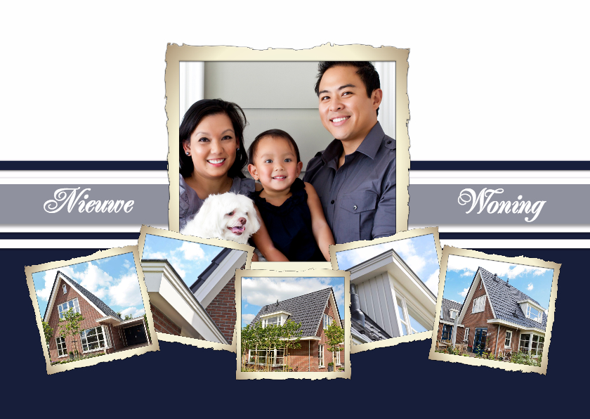 Collage Nieuwe Woning - BK - Verhuiskaarten Verhuiskaarten - Collage Nieuwe Woning - BK